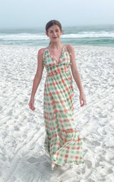 Summer Plaid Maxi Dress - Shop Amour Boutique