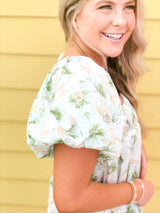 Peachy Keen Puff Sleeve Dress - Shop Amour Boutique