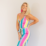 Brighter Days Striped Jumpsuit - Pink Peach Boutique