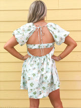 Peachy Keen Puff Sleeve Dress - Shop Amour Boutique