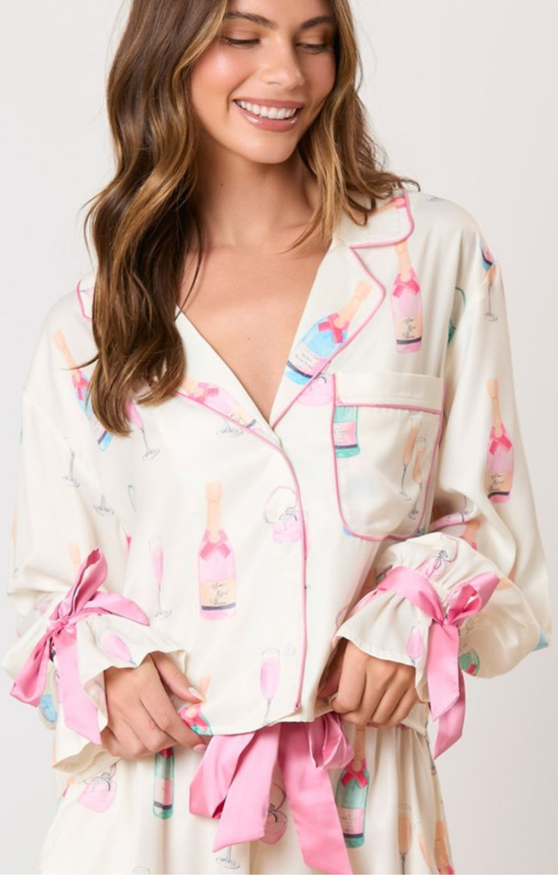 It’s a Party Satin Pajama Set