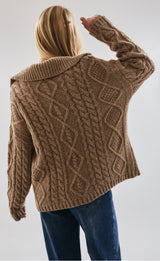 Brown Cardigan Sweater