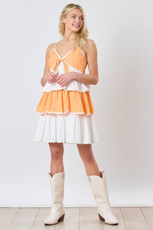 Tennessee Game Day Dress - Orange and White