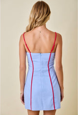 Flower Strap Game Day Dress