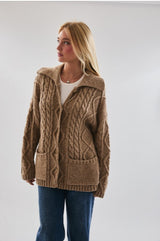 Brown Cardigan Sweater
