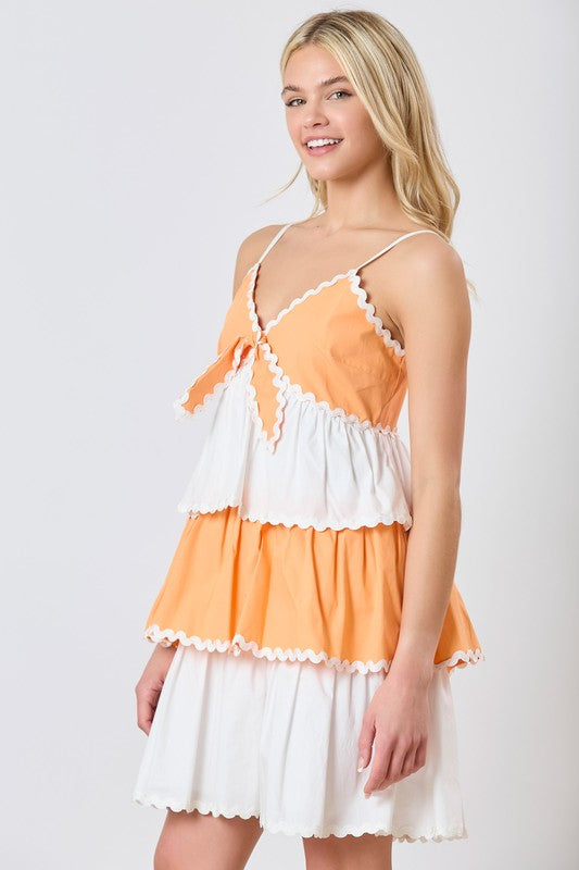 Tennessee Game Day Dress - Orange and White