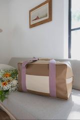 Mama Patch Duffle Bag - Lavendar Latte - Shop Amour Boutique