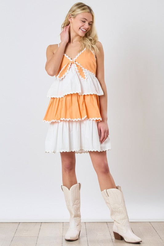 Tennessee Game Day Dress - Orange and White