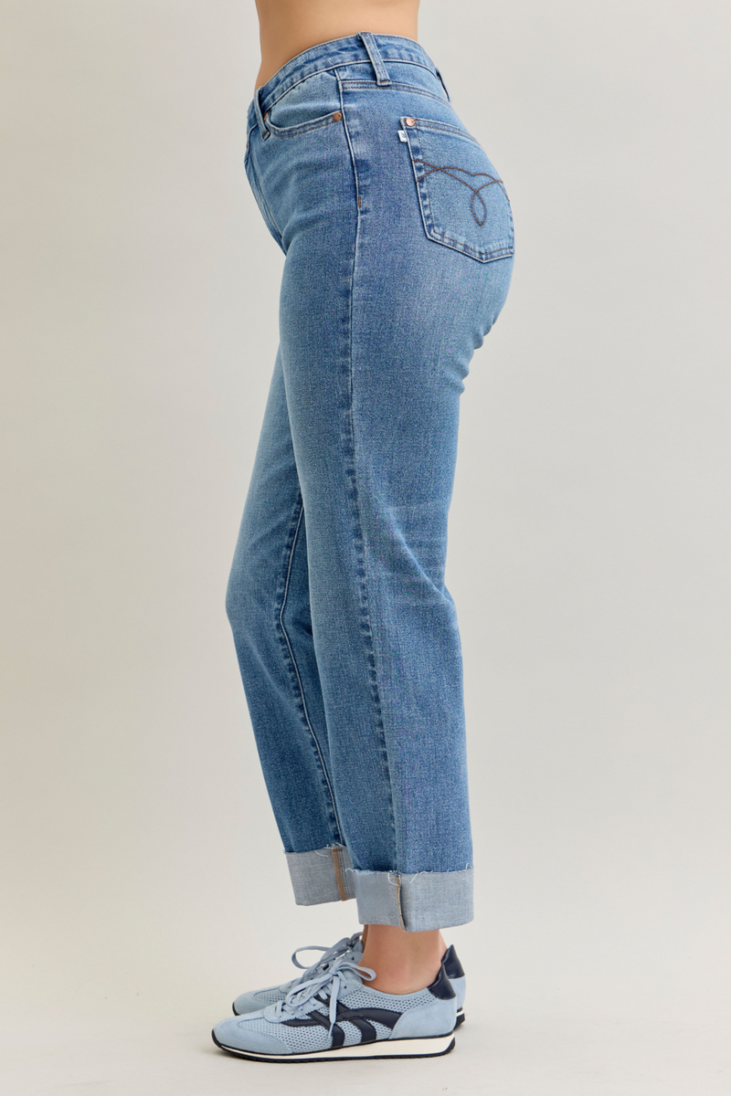 Judy Blue Criss-Cross High Waisted Jeans