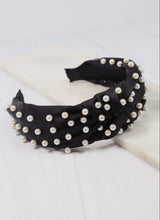 Satin Headband with Pearls - Shop Amour Boutique