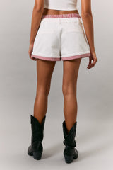 Peekaboo Boxer Plaid Detail Shorts