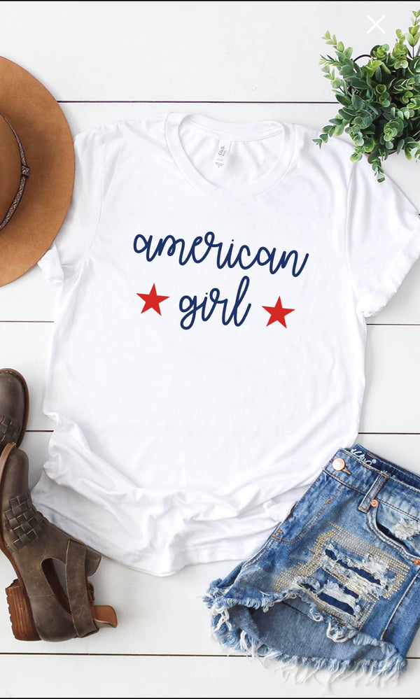 American Girl Graphic Tee - Shop Amour Boutique