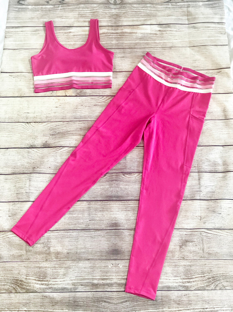 Pretty in Pink Leggings - Pink Peach Boutique