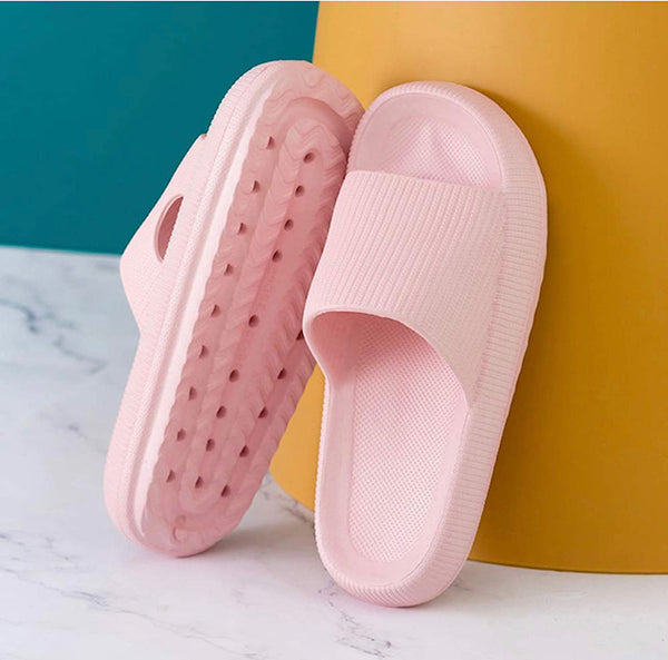 Pink pillow slide slippers