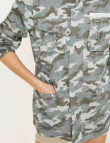 Women's Camouflage Jacket - Pink Peach Boutique