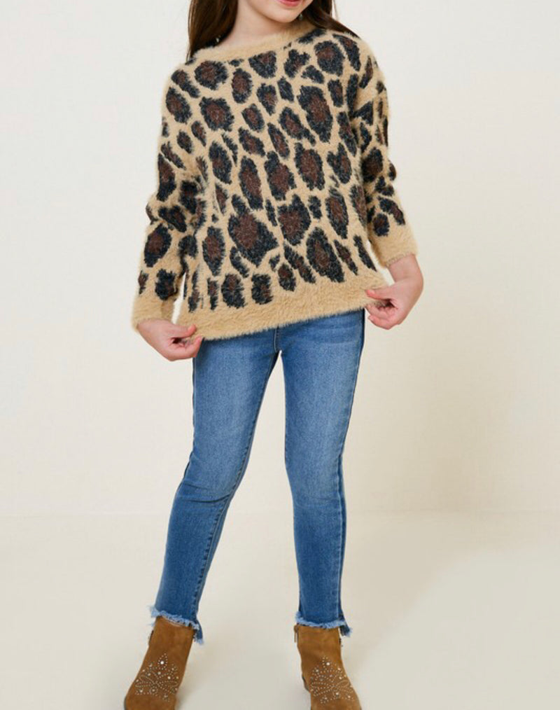 Slayin' It Leopard Mohair Sweater - Pink Peach Boutique
