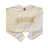 Bride Varsity Letter Sweatshirt - White - Pink Peach Boutique