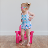 Toddler Girl Mermaid Swimsuit - Pink Peach Boutique