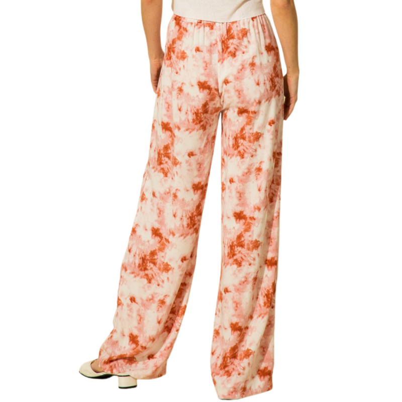 Tie Dye Print Lounge Set - Apricot - Pink Peach Boutique