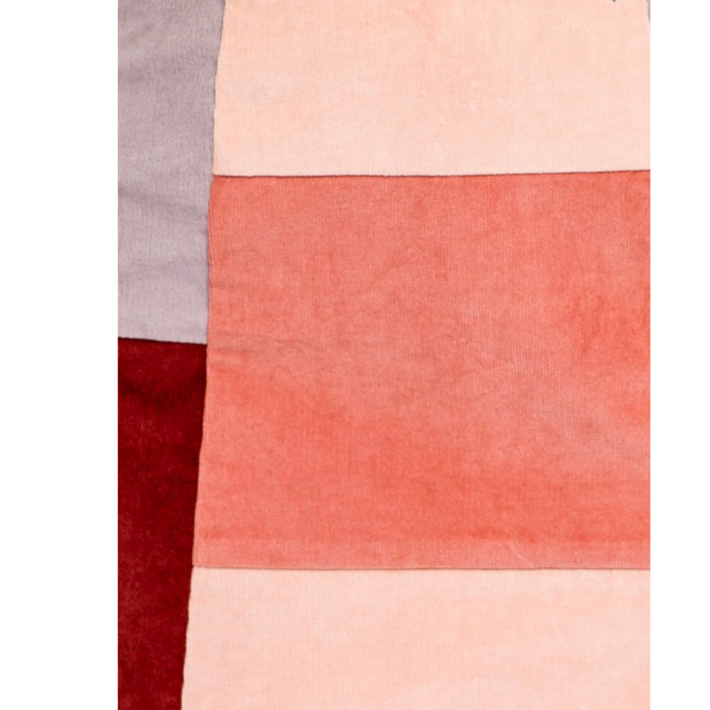 Color Block Corduroy Skirt - Mauve - Pink Peach Boutique