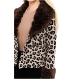 Out Of The Wild Faux Fur Coat - Pink Peach Boutique