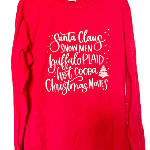 Christmas T-shirt - Red - Pink Peach Boutique