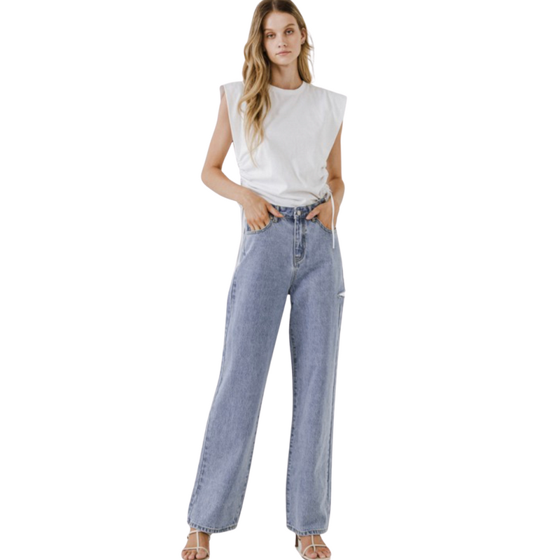 Mom Jeans 2.0 - Pink Peach Boutique