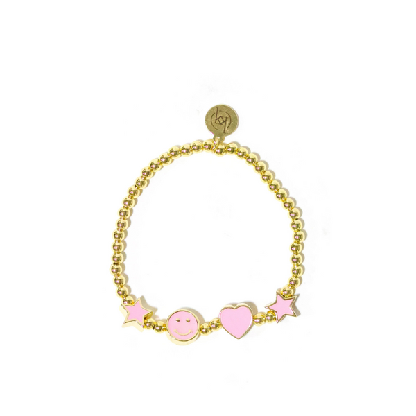 Charmed Pink Bracelet - Pink Peach Boutique