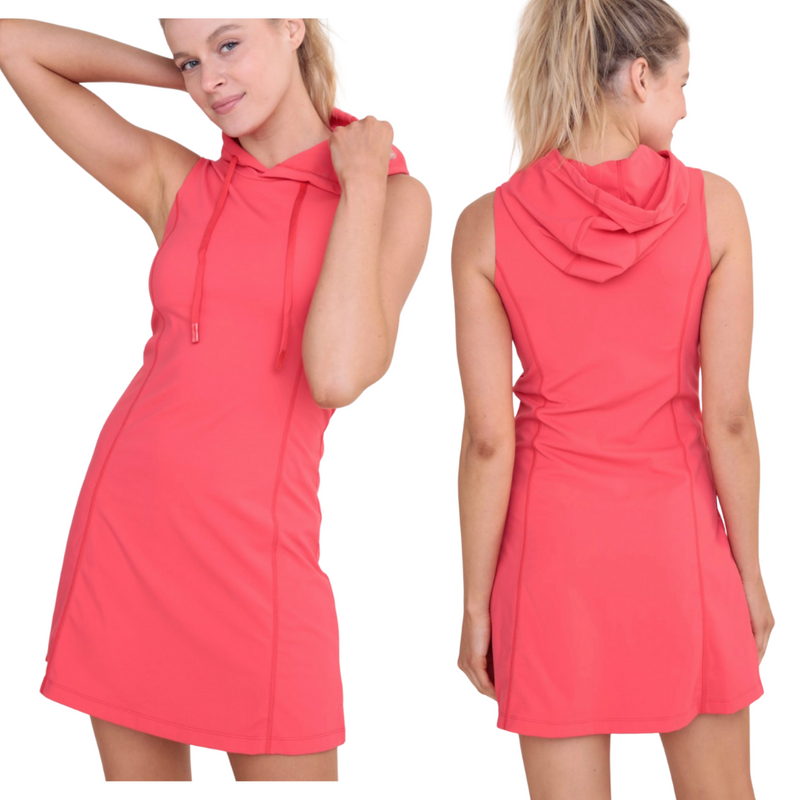 Hooded Active Dress - Pink Peach Boutique