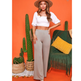 high waisted lounge pants - pink peach boutique