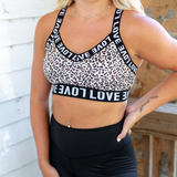 Cheetah Love Sports Bra - Pink Peach Boutique