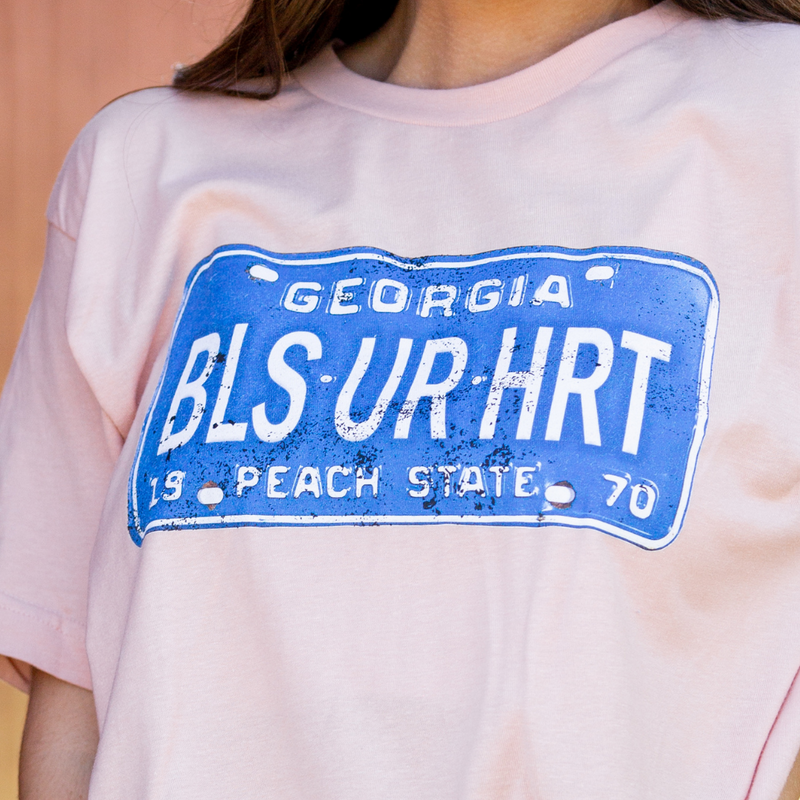 Georgia Bless Your Heart Graphic Tee - Peach - Pink Peach Boutique
