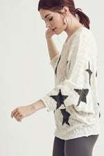 Counting Stars Ivory Sweater - Pink Peach Boutique
