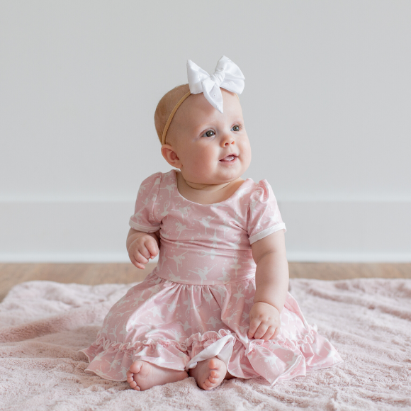 Toddler Girl Pink Dress - Pink Peach Boutique