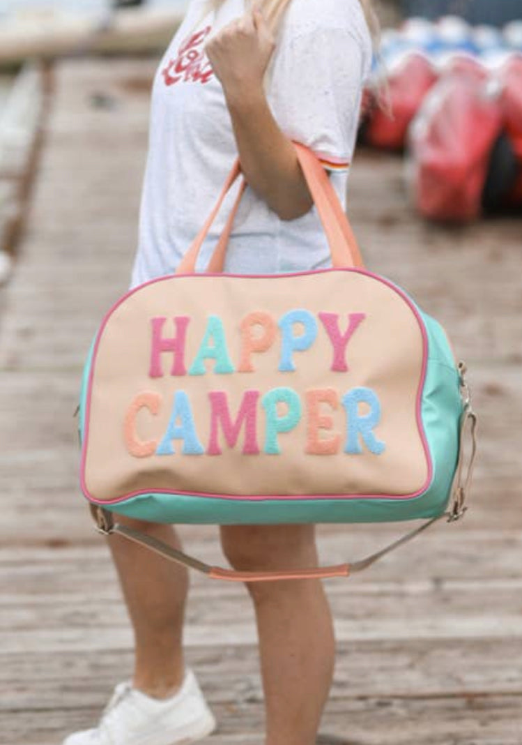 Happy Camper Duffle Bag - Pink Peach Boutique