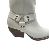 Country Heat White Cowboy Boots - Pink Peach Boutique