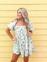 Peachy Keen Puff Sleeve Dress - Shop Amour Boutique